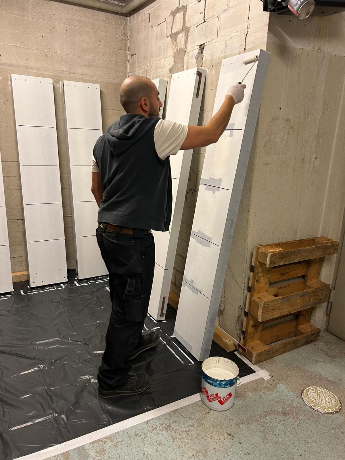 Lackierarbeiten in der Werkstatt
